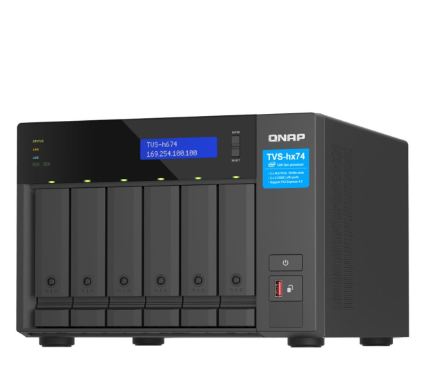 QNAP Serwer NAS TVS-h674-i5-32G 6x0HDD Intel i5-12400 32GB SODIMM DDR4 - 1262711 - zdjęcie 4